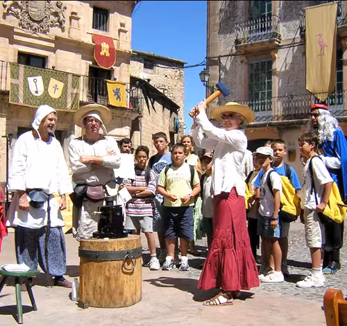 GRAND COIN STRIKING EVENT IN THE FESTIVAL OF THE FUEROS IN SEPULVEDA