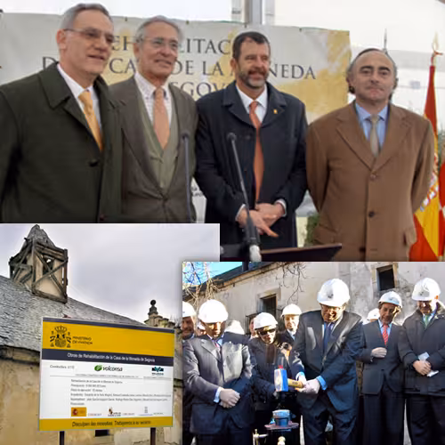 WE STRIKE MEDALS AT THE GROUND BREAKING CEREMONY FOR MINT RESTORATION